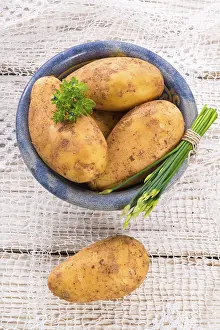 Vegetarian Meal Drucke: New potatoes