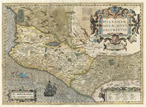 Old World Maps Collection Drucke: New Spain, map from 1606