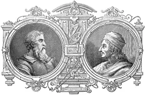 Roman Civilization Illustration Drucke: Nicholas II Chrysoberges and Euthymios I