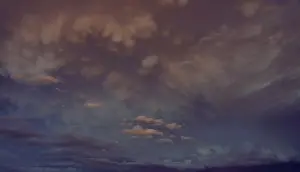 Cirrocumulus Clouds Drucke: Night sky with dramatic cirrocumulus (Cirrocumulus)