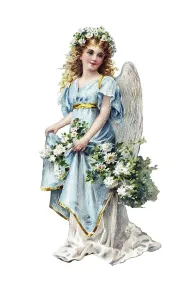 Easter Resurrection Symbolism Drucke: Nostalgic greeting card for Easter