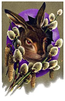 Rückblickender Grußkarten für Ostern