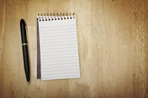 Pen And Paper Drucke: Note pad and pen