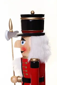 Traditional Crafts Artwork Drucke: Nutcracker figure, profile