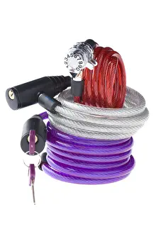 White Background Object Drucke: Object on white - lock for bicycle