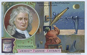 Historical Science Images Drucke: Observation of a lunar eclipse in the early 18th century