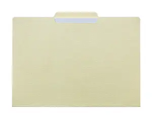 White Sheet Of Paper Drucke: Office folder paper isolated on white