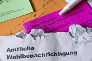 Ballot Paper Design Drucke: Official election notification