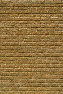 Deserted City Walls Drucke: Old brick wall. Abstract construction background