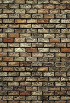 Empty Brick Walls Drucke: Old brick wall, architecture background