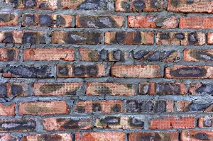 Abstract Brick Design Drucke: Old brick wall as background