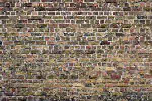 Deserted Building Architecture Drucke: Old brick wall texture background