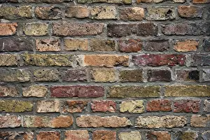 Close Up Brick Pattern Drucke: Old brick wall texture background