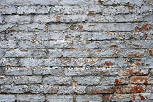 Deserted Building Architecture Drucke: Old brick wall texture background