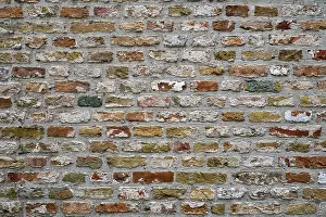 Close Up Brick Wall Drucke: Old brick wall texture background