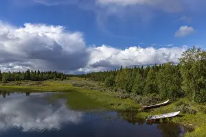 Scandinavian Landscape Photography Drucke: Old bridge on E10, Sweden