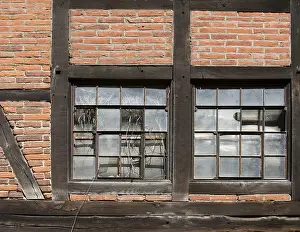 Deserted Old House Germany Drucke: Old broken window, Germany