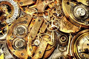 Old Clockwork Germany Drucke: Old clockwork, Germany