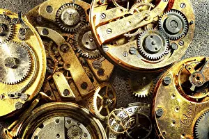 Central European Handicrafts Drucke: Old clockwork, Germany