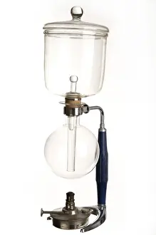 Historical Studio Photography Drucke: Old coffee machine, Cona kettle