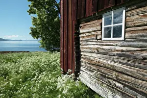 Gerahmter Druck : Altes Cottage