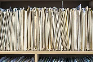 Deserted Office Space Drucke: Old files, archive