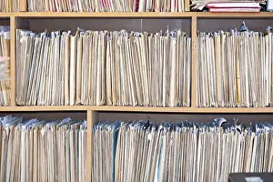 Deserted Office Space Drucke: Old files, archive
