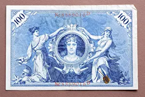 German Federal Republic Currency Drucke: Old german banknote 1908