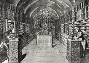 German Healthcare System History Drucke: Old German pharmacy