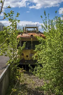 Vintage Steam Engines Drucke: Old historic railway vehicles in Germany