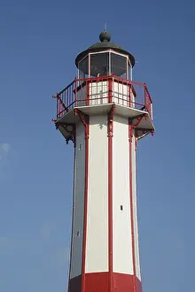 Exterior View Of A Lighthouse Drucke: The old lighthouse, built in 1865