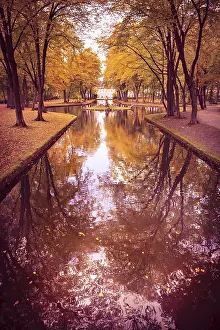 Autumn In Germany Drucke: Old park in fall. Germany