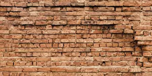 Old Brick Wall Texture Drucke: Old red brick wall texture background