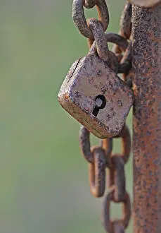 Old Padlock Drucke: Old rusty padlock