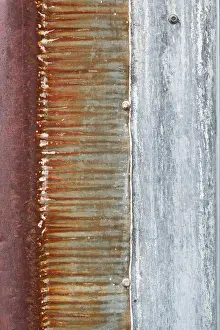 Urban Abstract Background Drucke: Old rusty sheet metal abstract background texture