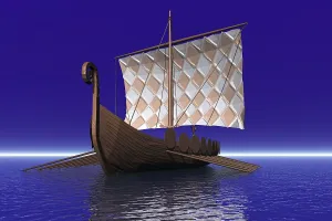 Classic Sailboat Design Drucke: Old sailing ship, 3D graphics