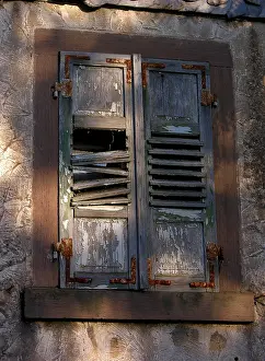 Deserted Window Drucke: Old shutter