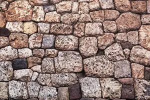 Latin America Old Town Photography Drucke: Old and solid masonry as a background