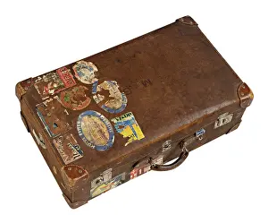 Deserted Holiday Destination Drucke: Old suitcase