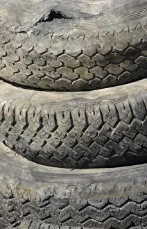 Used Car Tires Drucke: Old used tires