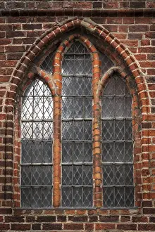 Stained Glass Art In Europe Drucke: Old windows in the Gothic style