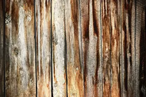 Vintage Wooden Background Drucke: The old wood texture with natural patterns of decay on surface