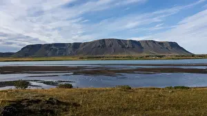 South Iceland Landscape Drucke: Olfusa River, Selfoss