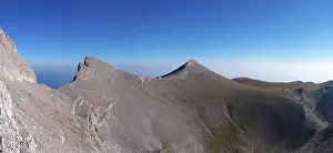 Mountain Massif Landscape Drucke: Olymp mountain, Greece