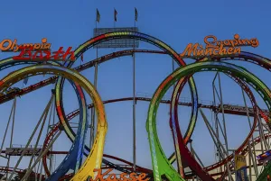 Upper Bavaria Tradition Drucke: Olympic five-loop, rollercoaster