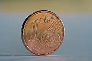 Close Up Money Shot Drucke: One-cent coin