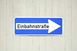 Road Transport Signage Drucke: One-way