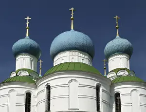 Orthodox Church Building Drucke: Onion domes in Uglitsch