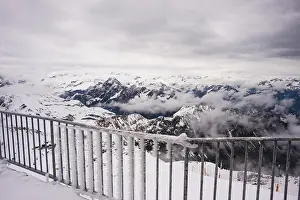 Snow Capped Mountains Southern Germany Drucke: Another onset of winter in May