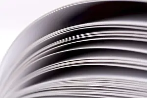 Deserted Library Scene Drucke: Open book as a background